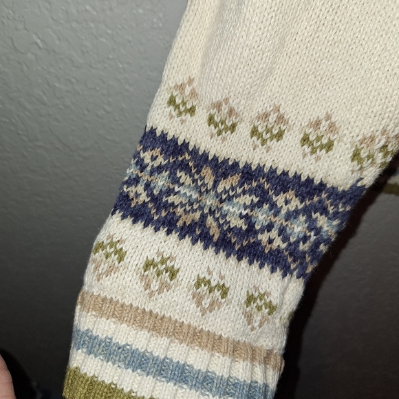 Tiara International Womens White Cardigan Zipper Mock Neck Long Sleeve Sweater M - Picture 5 of 6